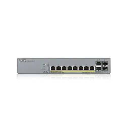 Комутатор, ZyXEL GS1350-12HP, 12 Port managed CCTV PoE switch, long range, 130W - image 1