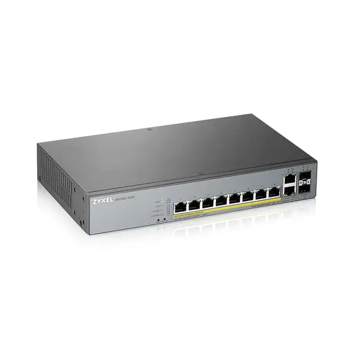 Switch, ZyXEL GS1350-12HP, 12 Port managed CCTV PoE switch, long range, 130W - 4
