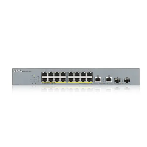 Комутатор, ZyXEL GS1350-18HP, 18 Port managed CCTV PoE switch, long range, 250W - image 1