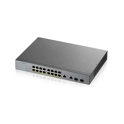Комутатор, ZyXEL GS1350-18HP, 18 Port managed CCTV PoE switch, long range, 250W