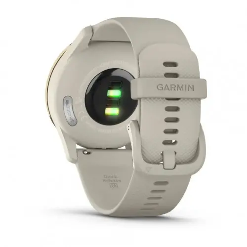 Garmin Cream Gold безел с French Grey корпус и силиконова каишка 010-02665-02 - image 4