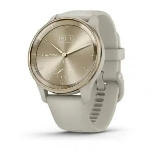 Garmin vívomove® Trend - Cream Gold безел с French Grey корпус и силиконова каишка 010-02665-02
