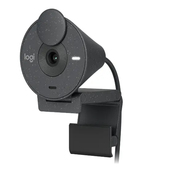 Уебкамера, Logitech Brio 300 Full HD webcam - GRAPHITE - EMEA28-935