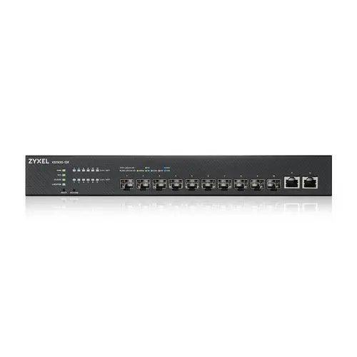 Комутатор, ZyXEL XS1930-12F, 10-port 10G Smart Managed Fiber Switch, 2 Multi-Gigabit Ports - image 1