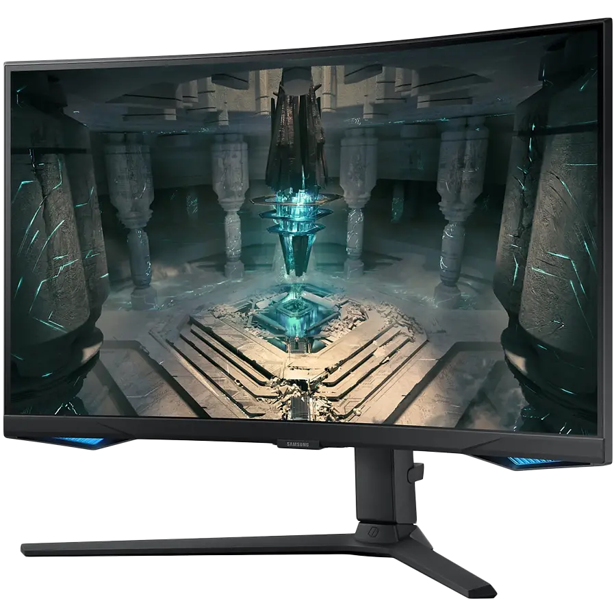 Монитор, Samsung 27BG650 27" Odyssey G6 Smart, Curved 1000R, VA, 240 Hz, 1 ms GTG, 2560x1440, 350 cd/m2, 2500:1 Contrast, Eye Saver, Flicker Free, AMD FreeSync Premium Pro, DP 1.4, 2xHDMI 2.1, 2xUSB, Wi-Fi, Bluetooth, Speakers, Tizen, Black - image 1