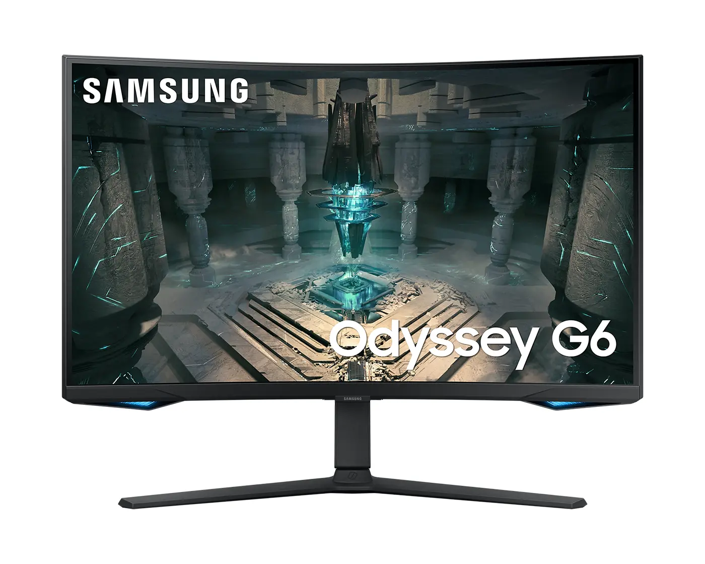 Монитор, Samsung 32BG650 32" Odyssey G6 Smart, Curved 1000R, VA, 240 Hz, 1 ms GTG, 2560x1440, 350 cd/m2, 2500:1 Contrast, Eye Saver, Flicker Free, AMD FreeSync Premium Pro, DP 1.4, 2xHDMI 2.1, 2xUSB, Wi-Fi, Bluetooth, Speakers, Tizen, Black