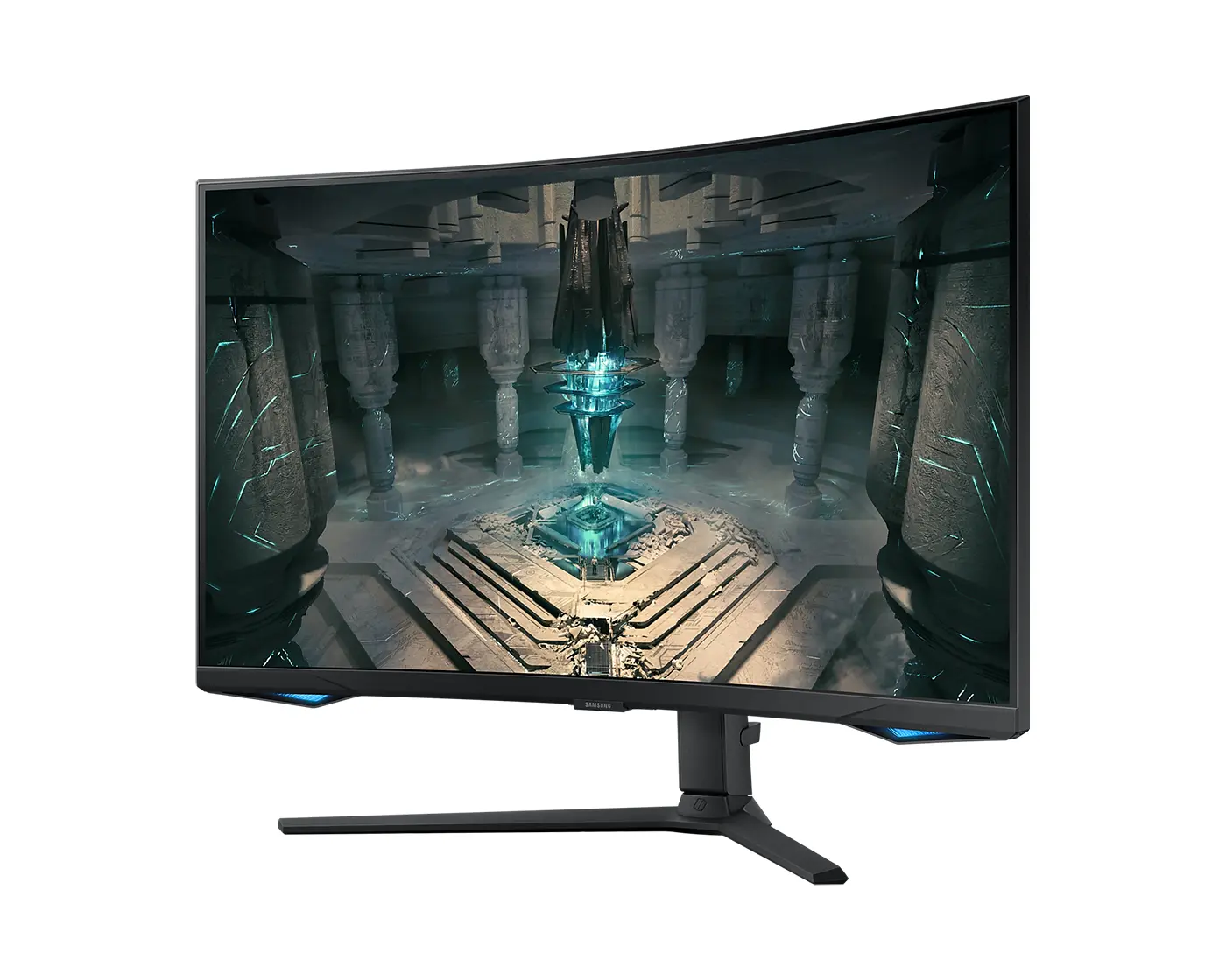 Монитор, Samsung 32BG650 32" Odyssey G6 Smart, Curved 1000R, VA, 240 Hz, 1 ms GTG, 2560x1440, 350 cd/m2, 2500:1 Contrast, Eye Saver, Flicker Free, AMD FreeSync Premium Pro, DP 1.4, 2xHDMI 2.1, 2xUSB, Wi-Fi, Bluetooth, Speakers, Tizen, Black - image 2