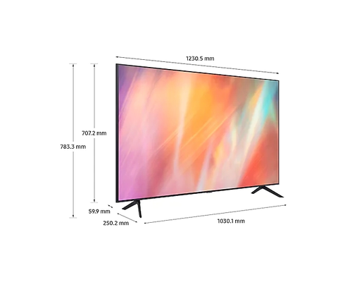 Телевизор, Samsung 55" 55AU7092 4K UHD LED TV, SMART, 3xHDMI, USB, WiFi, Bluetooth 4.2, Tizen, Dark Gray - image 2
