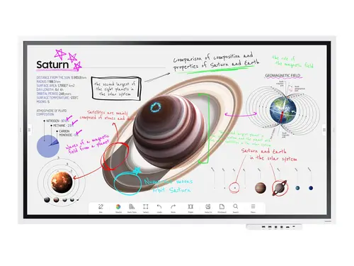 Интерактивен дисплей, Samsung Flip PRO WM65B 65"  3,840 x 2,160, VA, 8ms, 350 cd/m2, 4000:1 Contrast, 4K Digital Flipchart TOUCH , Mirroring, Remote Management, Wi-Fi, Remote PC & Bluetooth Support, 2xHDMI 2.0, DP 1.2, RJ45, RS232, Tizen 6.5, White - image 14
