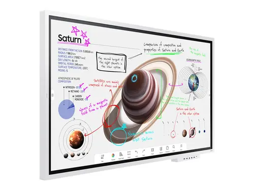 Интерактивен дисплей, Samsung Flip PRO WM65B 65"  3,840 x 2,160, VA, 8ms, 350 cd/m2, 4000:1 Contrast, 4K Digital Flipchart TOUCH , Mirroring, Remote Management, Wi-Fi, Remote PC & Bluetooth Support, 2xHDMI 2.0, DP 1.2, RJ45, RS232, Tizen 6.5, White - image 9