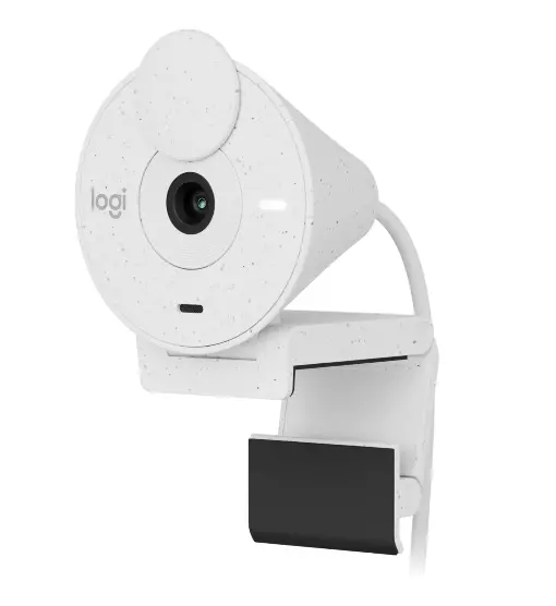 Cameră web, Logitech Brio 300 Full HD webcam - alb murdar - USB - N/A - EMEA28-935