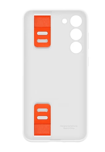 Калъф, Samsung S23+ S916 Silicone Grip Case, White - image 1