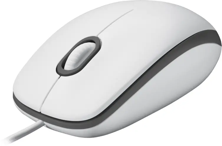 Mouse, Logitech Mouse M100 Alb - image 2