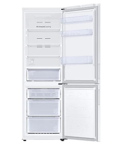 Хладилник, Samsung RB33B610EWW/EF, Refrigerator, Fridge Freezer,344L (230l/114l), Energy Efficiency E, SpaceMax, No Frost, All-Around Cooling, DIT, White - image 4