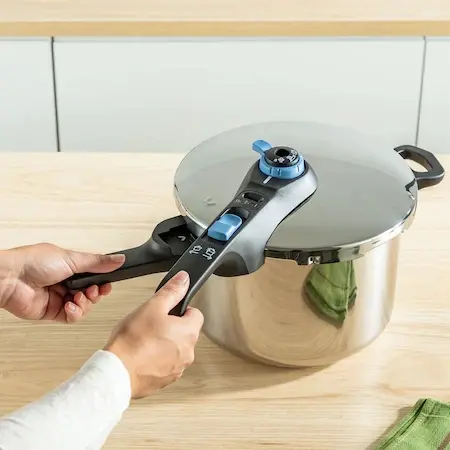 Тенджера, Tefal P2580701, SECURE TRENDY 6L TEFAL AQUA BLU - image 1