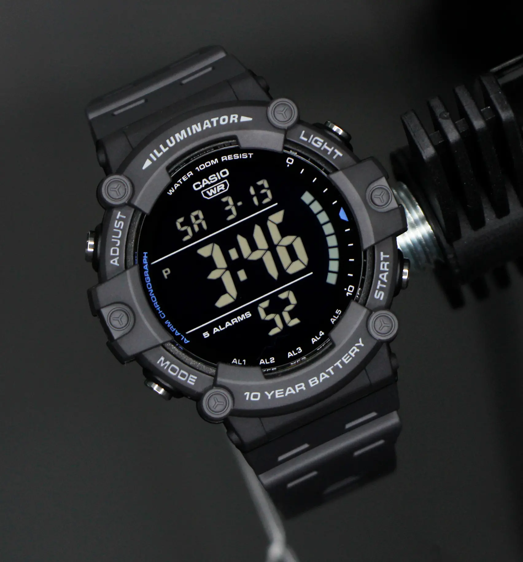 Мъжки дигитален часовник Casio - Casio Collection - AE-1500WH-8BVEF - image 1
