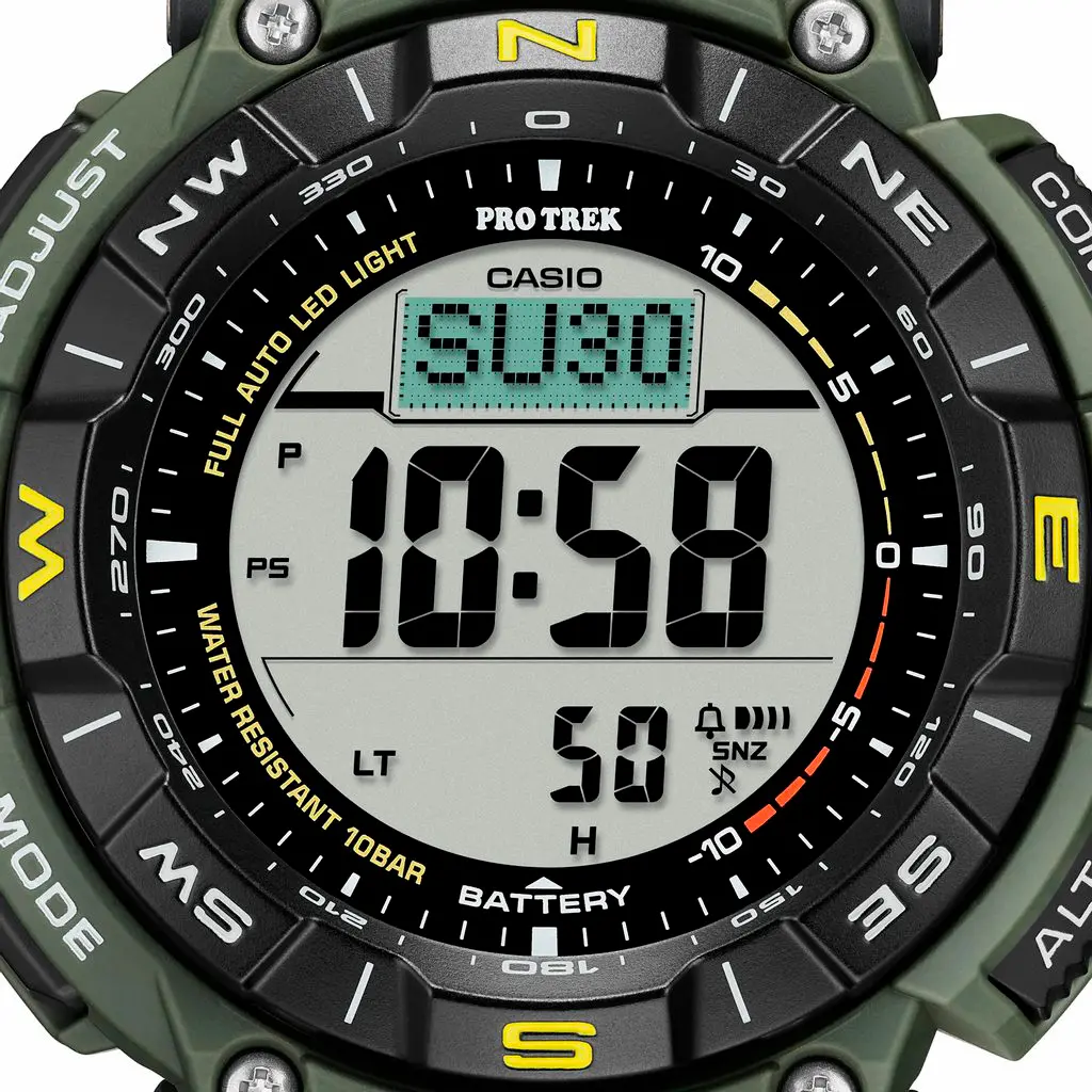 Мъжки часовник Casio Pro Trek - PRG-340-3ER - image 4