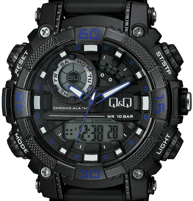 Ceas digital pentru bărbați Q&Q - GW87J012Y - image 1