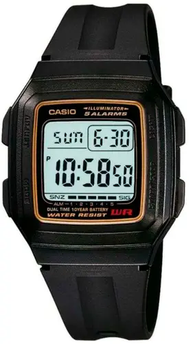 Ceas digital bărbătesc Casio - Casio Collection - F-201WA-9ADF - 1