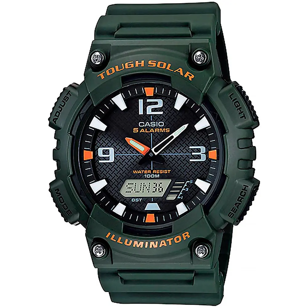 Мъжки дигитален часовник Casio Solar - Casio Collection - AQ-S810W-3AVDF