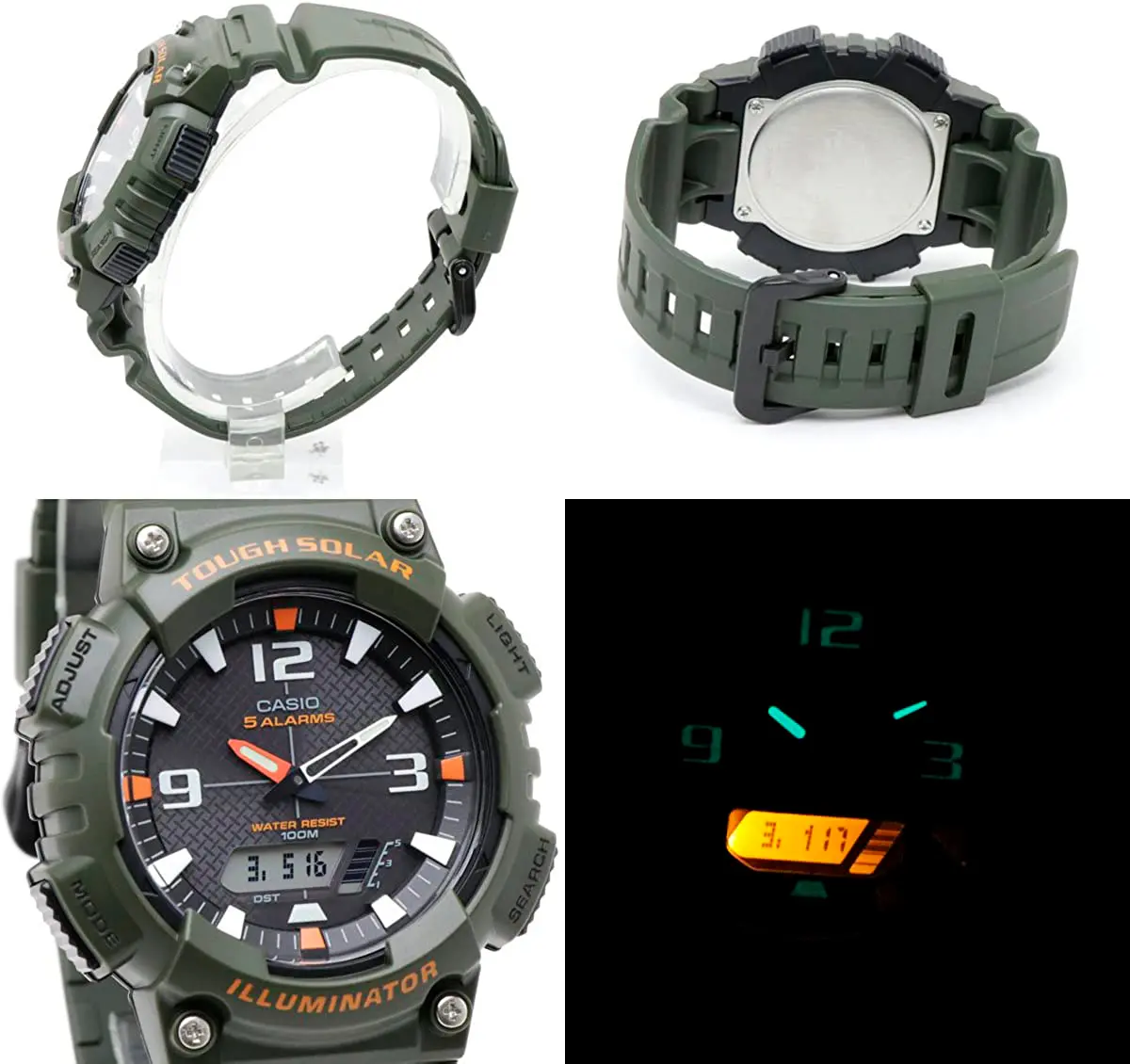 Ceas digital pentru bărbați Casio Solar - Casio Collection - AQ-S810W-3AVDF - image 1