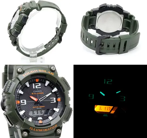 Ανδρικό ψηφιακό ρολόι Casio Solar - Casio Collection - AQ-S810W-3AVDF - 2