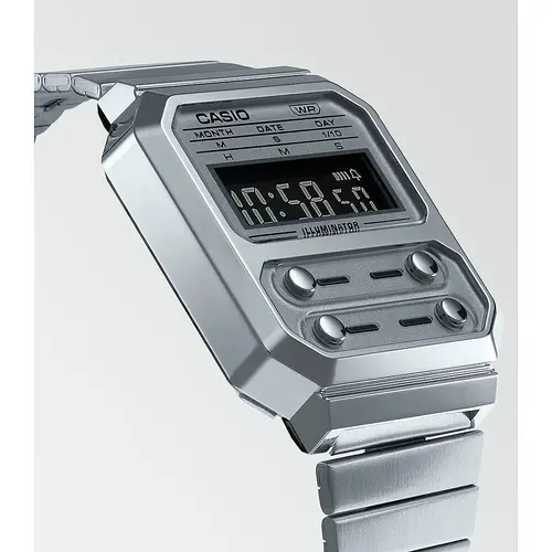 Мъжки дигитален часовник Casio Vintage - A100WE-7BEF - image 2