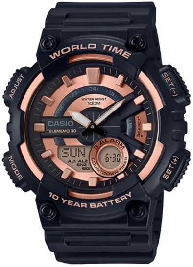 Ανδρικό ψηφιακό ρολόι Casio - Casio Collection - AEQ-110W-1A3VDF