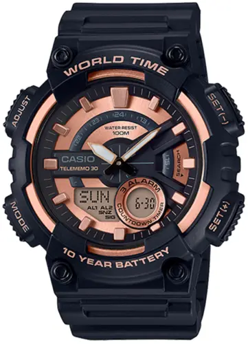 Ceas digital pentru bărbați Casio - Casio Collection - AEQ-110W-1A3VDF Ceas digital pentru bărbați Casio - Casio Collection - AEQ-110W-1A3VDF