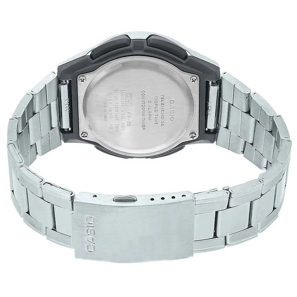 Мъжки дигитален часовник Casio - AW-80D-1AVDF - image 2