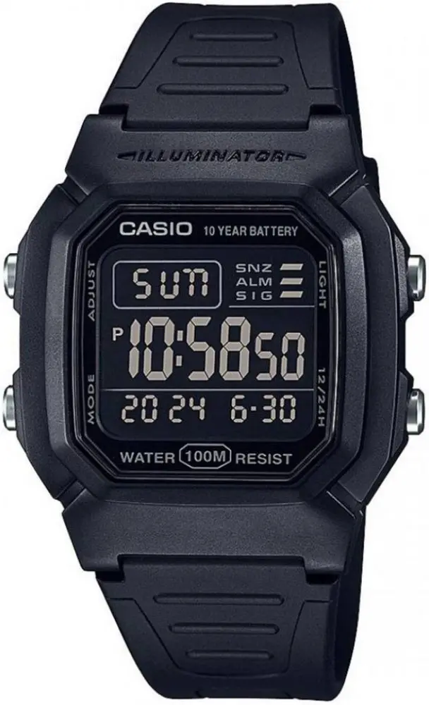 Ceas digital bărbătesc Casio - W-800H-1BVES