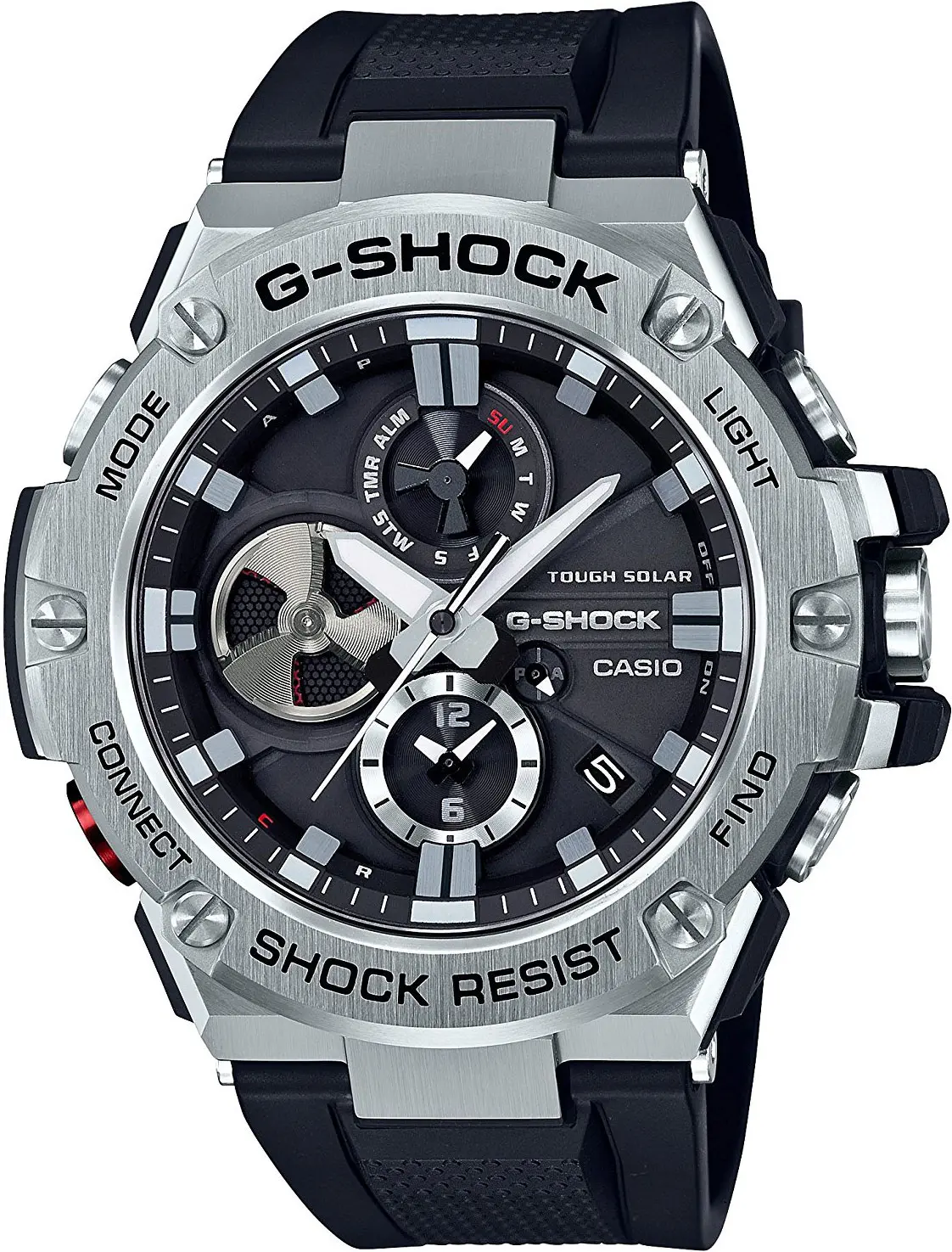 Ανδρικό ρολόι CASIO G-SHOCK WAVE CEPTOR SOLAR BLUETOOTH GST-B100-1AER