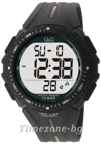 Ανδρικό ψηφιακό ρολόι Q&Q - M102J001Y - 1