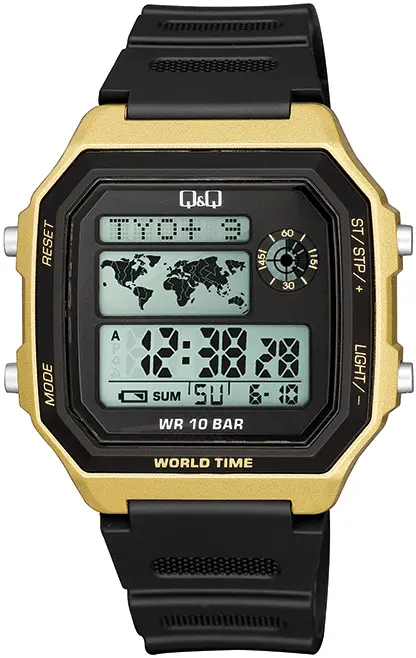 Ceas digital bărbătesc Q&Q World Time - M196J004Y