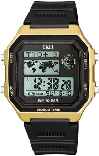 Ceas digital bărbătesc Q&Q World Time - M196J004Y - 1