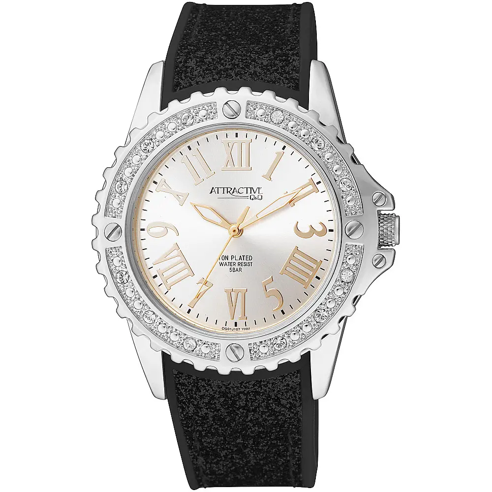 Дамски часовник Q&Q ATTRACTIVE - DG01J307Y