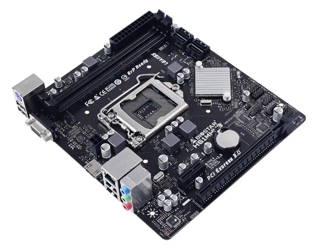 Μητρική πλακέτα BIOSTAR H61MHV3, Intel H61, sock. 1155, Ver 7.0 - image 2