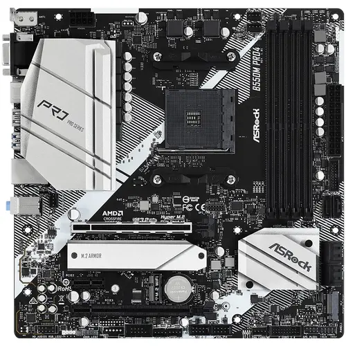 Дънна платка ASRock B550M Pro4, AM4, 4xDDR4 - image 1
