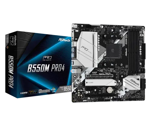 Μητρική πλακέτα ASRock B550M Pro4, AM4, 4xDDR4 - 1