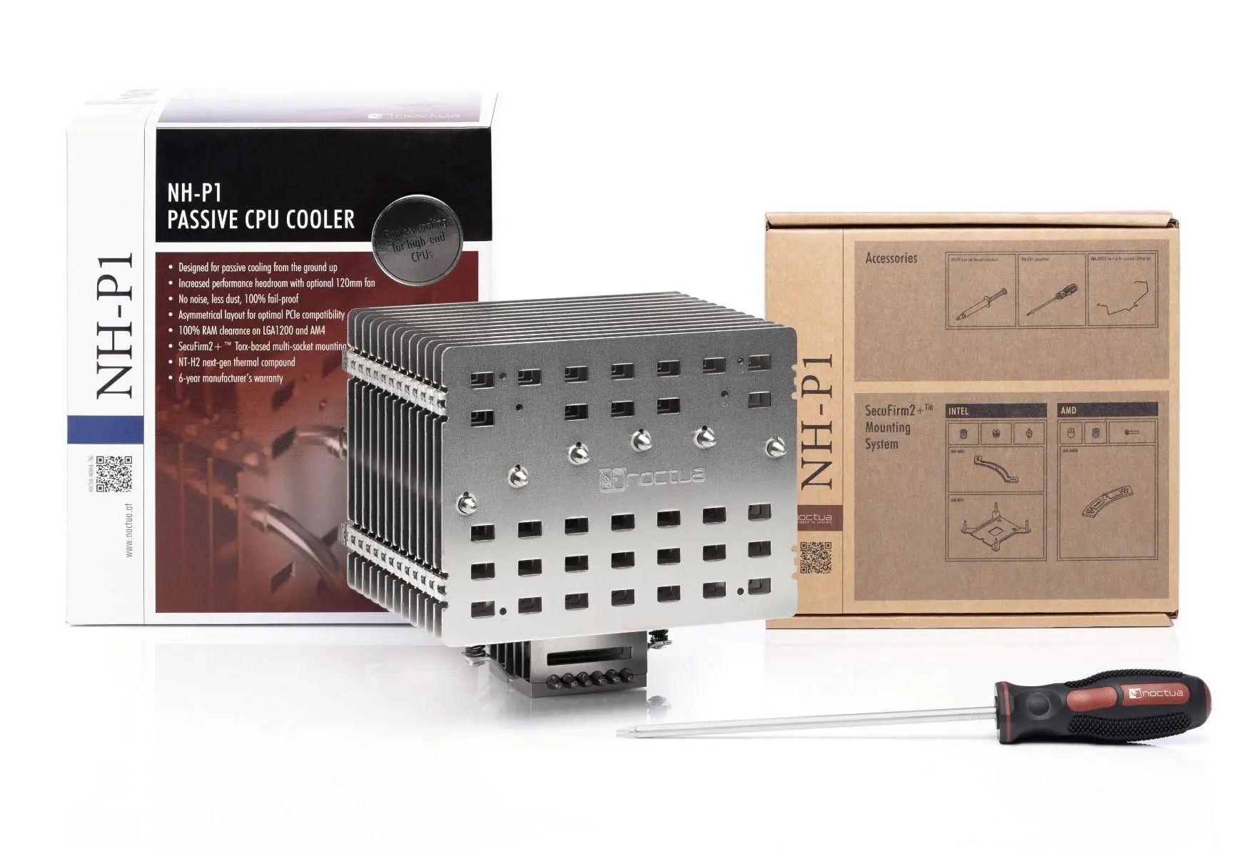Noctua Пасивно охлаждане за процесор CPU Cooler NH-P1 - Passive - image 3