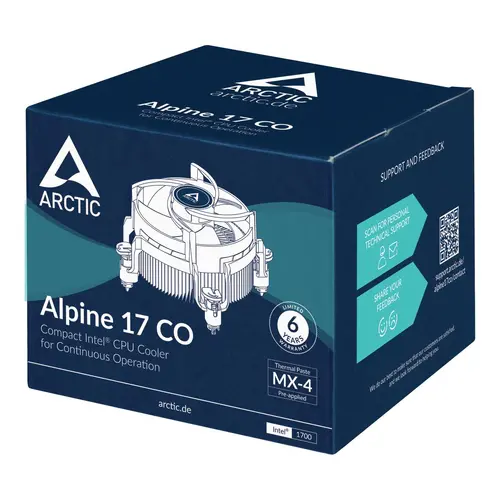 Cooler pentru procesor Arctic Alpine 17 CO, 1700 - 6