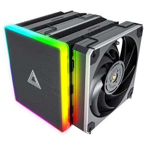 Охладител за процесор MONTECH METAL DT24 Premium ARGB 2x120mm Black AMD/Intel - image 1