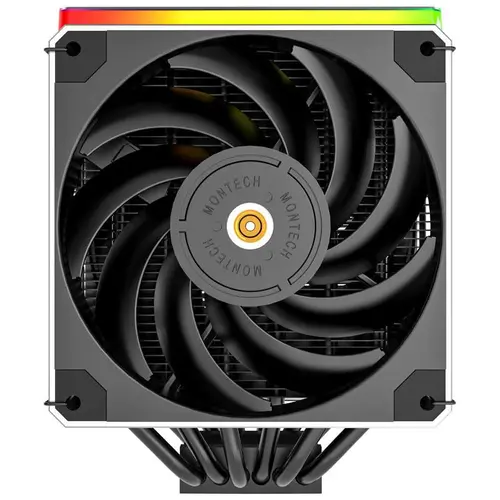 Охладител за процесор MONTECH METAL DT24 Premium ARGB 2x120mm Black AMD/Intel - image 2