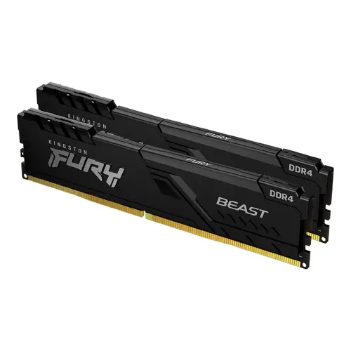 Памет Kingston FURY Beast Black 32GB(2x16GB) DDR4 3200MHz KF432C16BB1K2/32