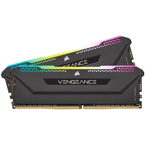 Памет Corsair Vengeance PRO SL RGB Black 16GB(2x8GB) DDR4 PC4-25600 3200MHz CL16 CMH16GX4M2E3200C16