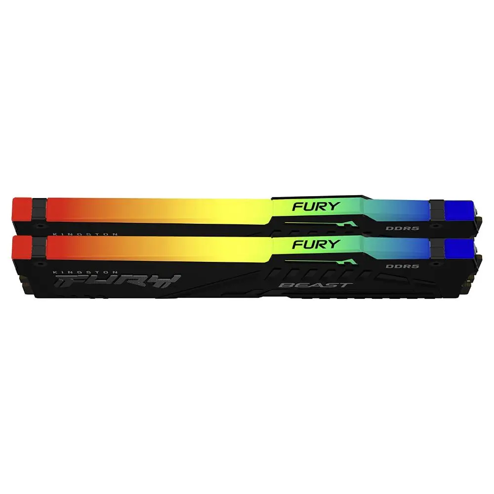 Памет Kingston FURY Beast Black RGB 64GB(2x32GB) DDR5 5600MHz KF556C40BBAK2-64 - image 1