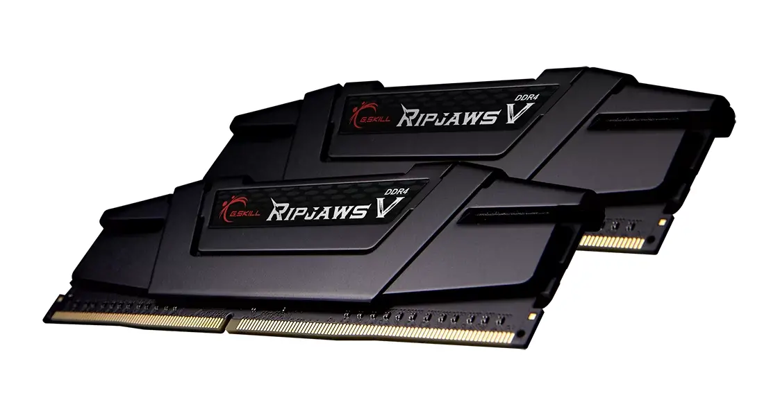 Памет G.SKILL Ripjaws V Black 16GB(2x8GB) DDR4 3200MHz F4-3200C16D-16GVKB - image 1