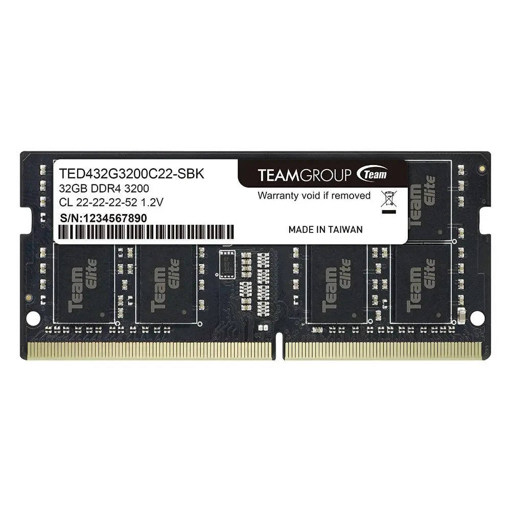 Memorie Team Group Elite DDR4 SO-DIMM 32GB 3200MHz CL22 1.2V TED432G3200C22-S01