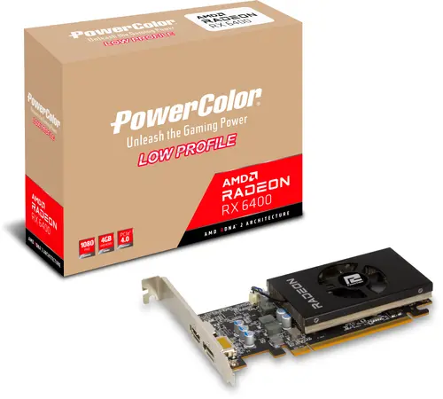 Видеокарта PowerColor AMD Radeon RX 6400 ITX 4GB GDDR6 - image 4
