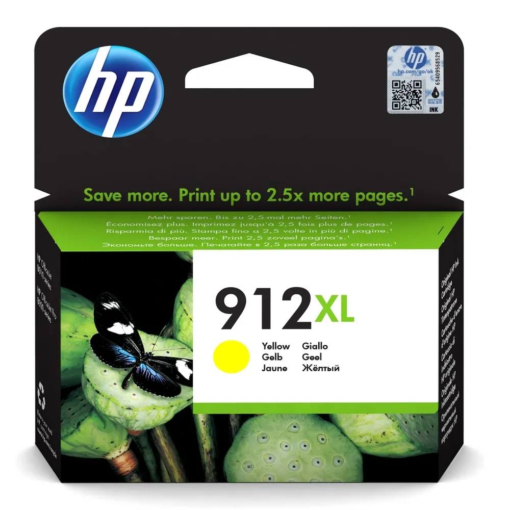 Консуматив, HP 912XL High Yield Yellow Original Ink Cartridge